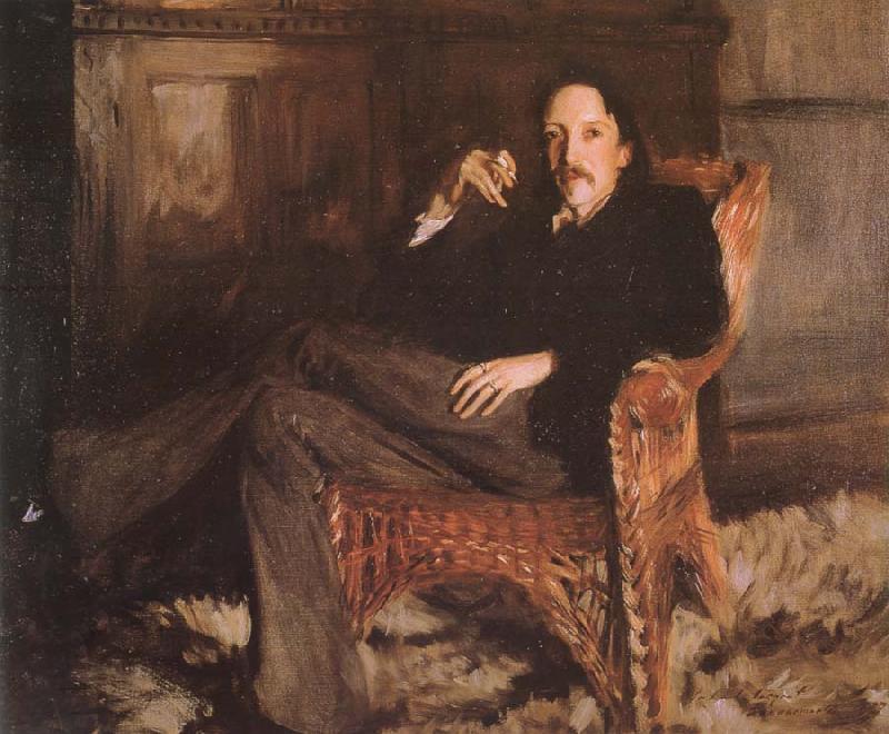 John Singer Sargent Robert Louis Stevenson oil painting image